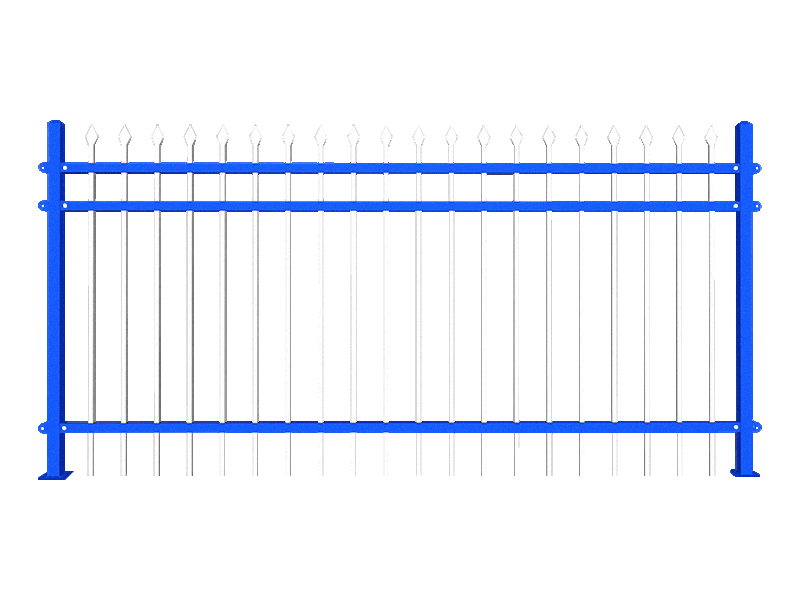 围墙锌钢栅栏图片
