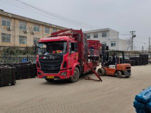 金用护栏2022年2月28日锌钢百叶窗装车发货!