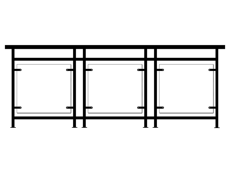 锌钢玻璃护栏1