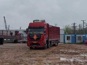 金用护栏2023年4月4日锌钢连廊栏杆装车发货！